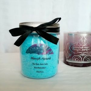 🌹2/$18 Sky Blue Bath Salts